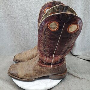 Ariat Shoes Mens Size 8.5 Brown Leather Western Boots *Read*
